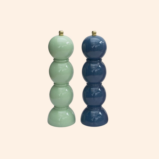 Lush Green & Midnight Navy Salt & Pepper Grinders - PRE-ORDER